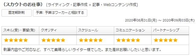 クライアント評価